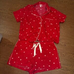 Victoria's Secret Red Star Pajama Set